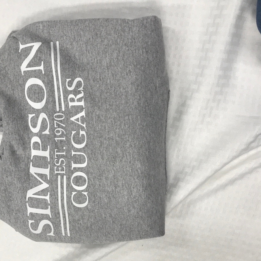 Grey Hoodie White EST. 1970 ADULT