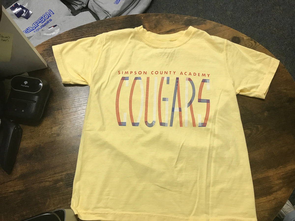 Youth YELLOW cougars