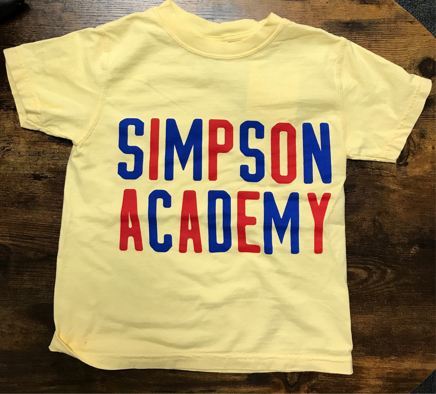 Yellow Simpson Academy T-Shirt