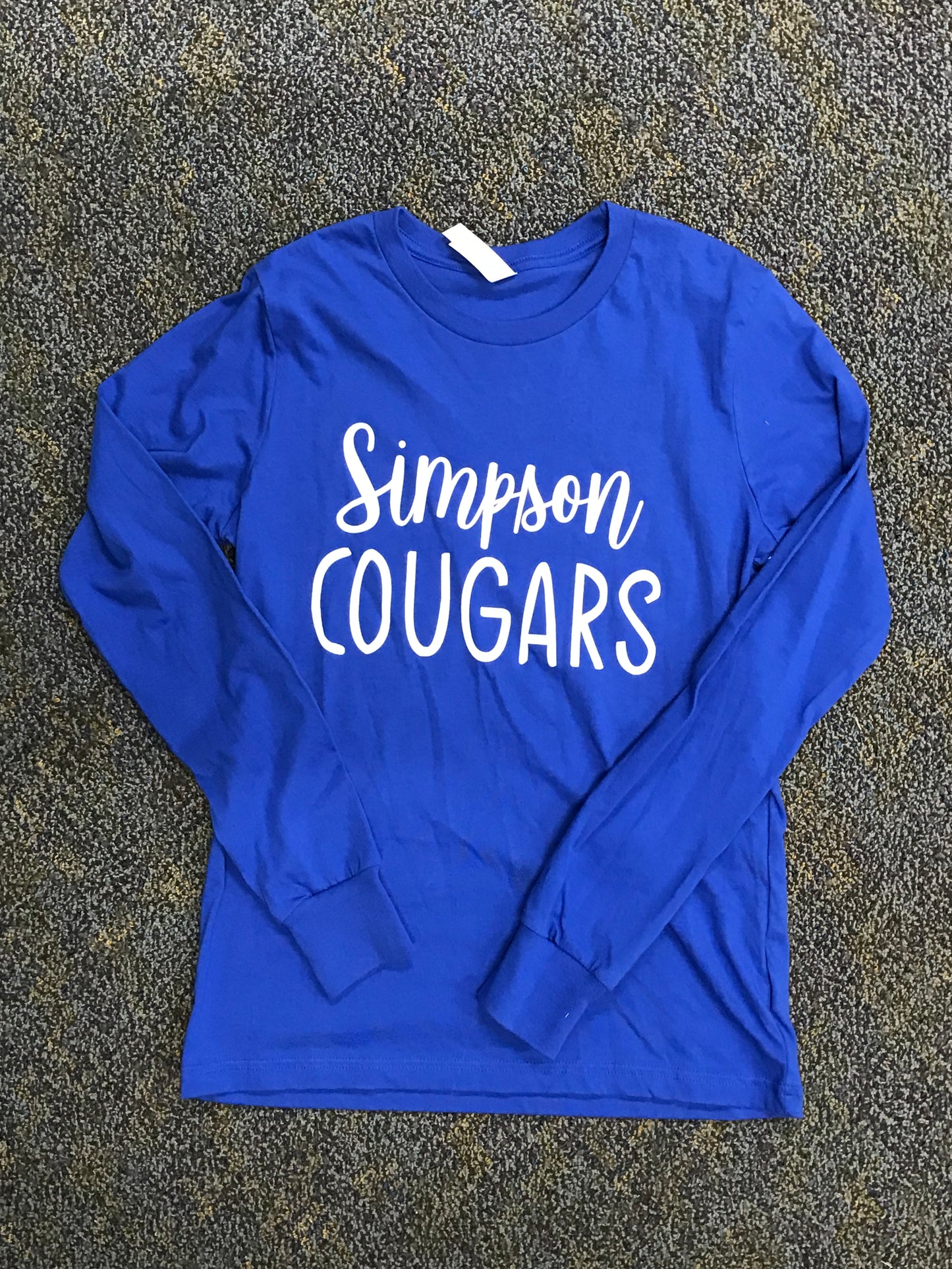 Cross Country Long Sleeve White Simpson Academy Front