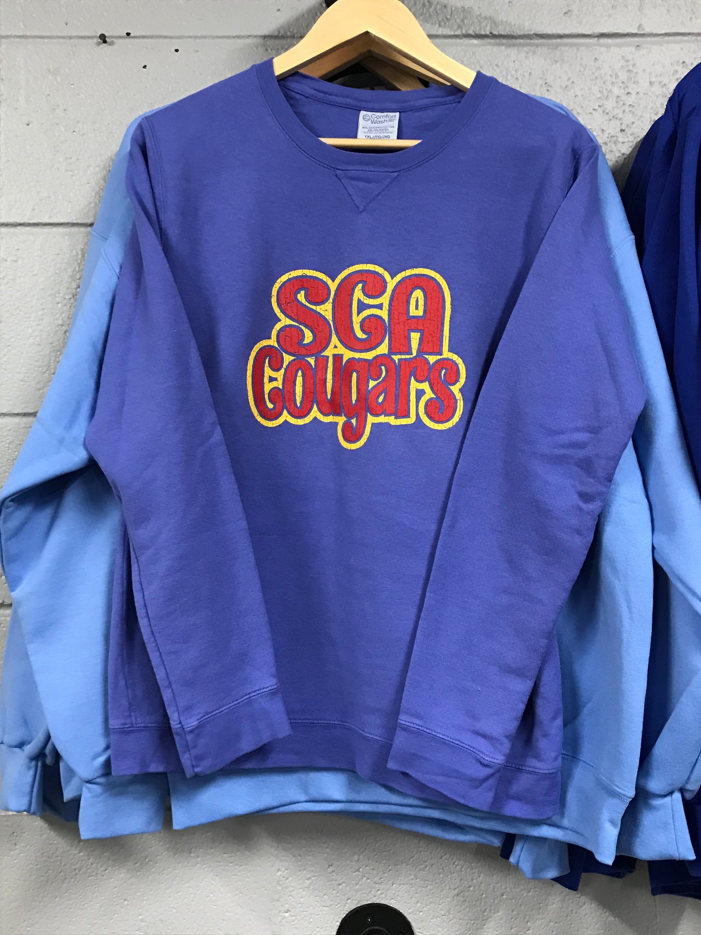 Youth Red SCA Couars Blue Crewneck