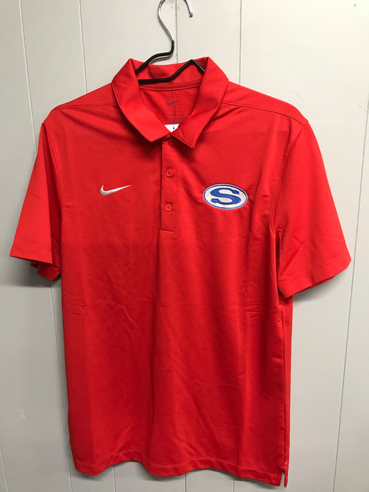 Nike red polo