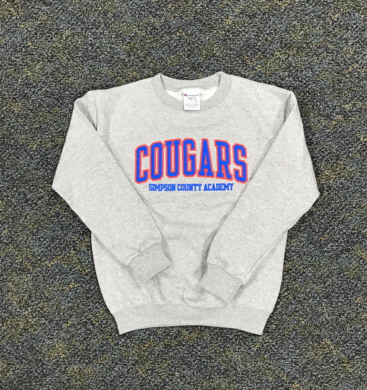 Blue and Grey Cougars Crew Necks