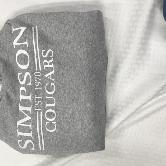 Grey Hoodie White EST. 1970 ADULT