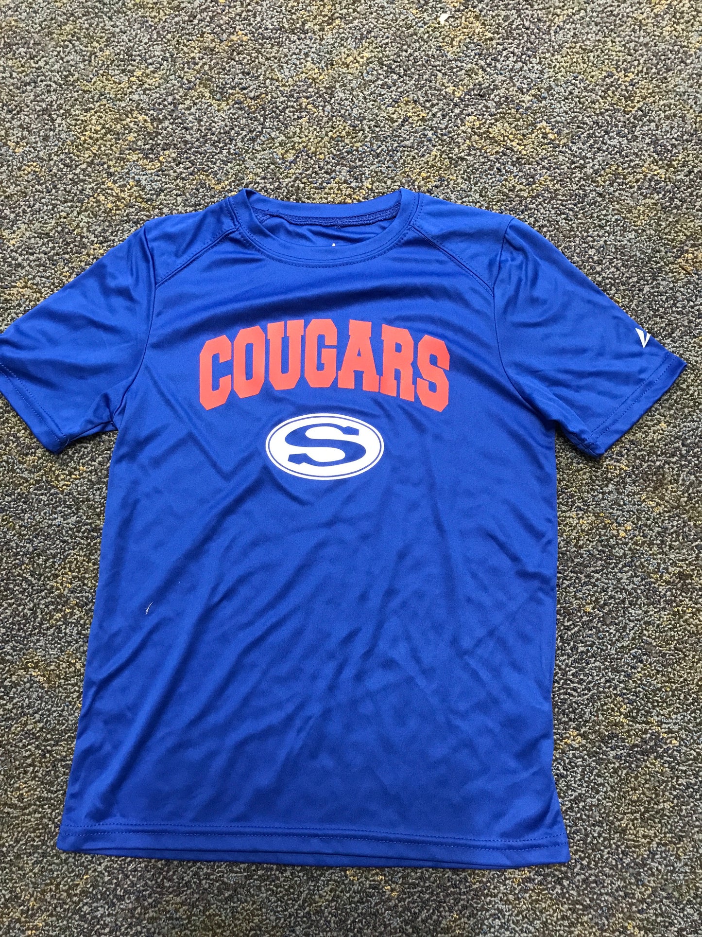 Youth SS Blue Red Cougars