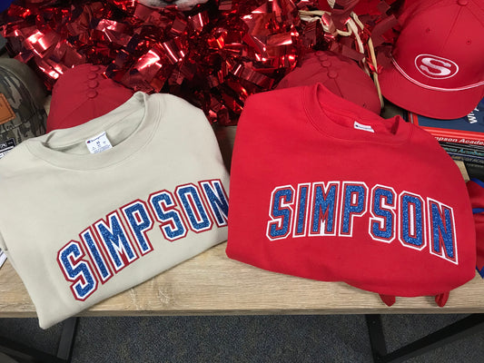 Simpson Blue Sparkles Crewnecks