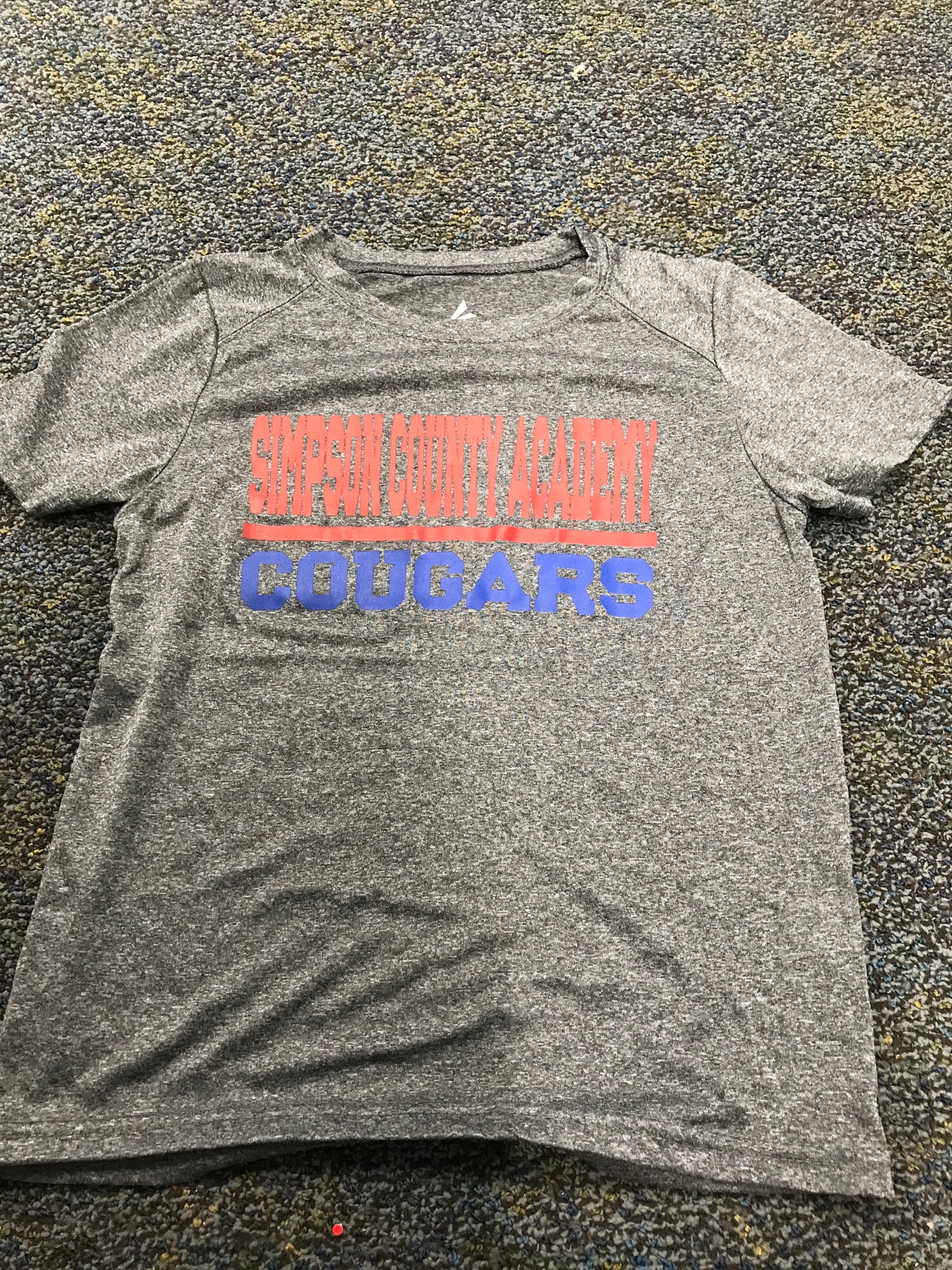 Youth Grey SS Red Simpson Blue Cougars