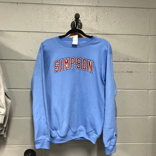 Youth Red/Blue Sparkle Simpson Crewnecks