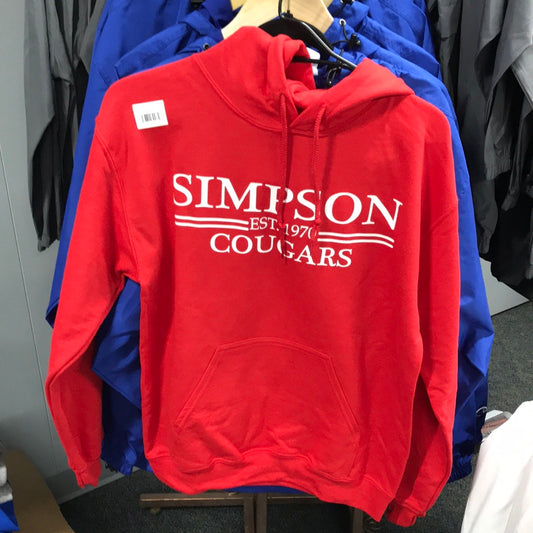 Red Crew Sweatshirt White EST. 1970 YOUTH