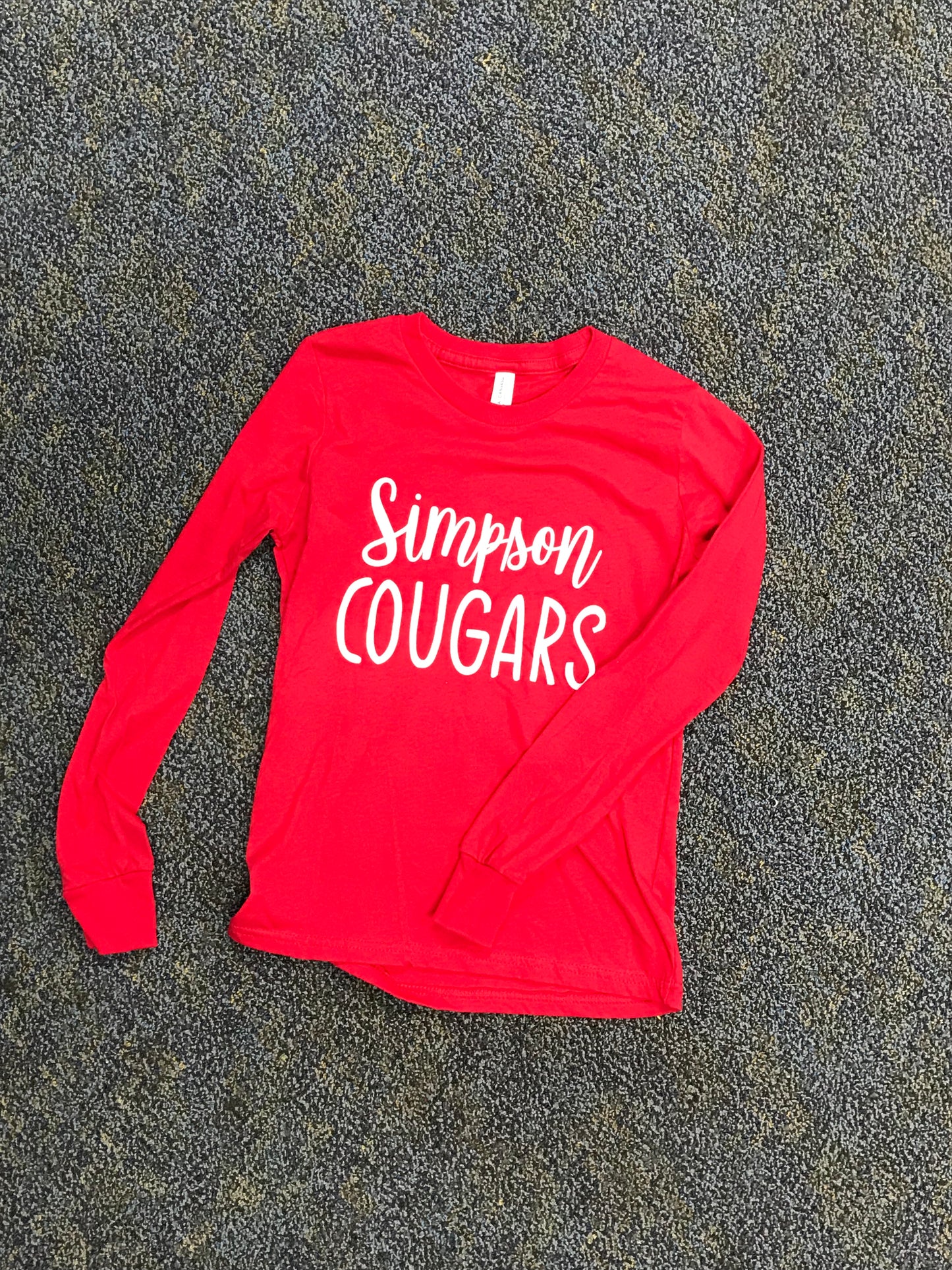 Cross Country Long Sleeve White Simpson Academy Front