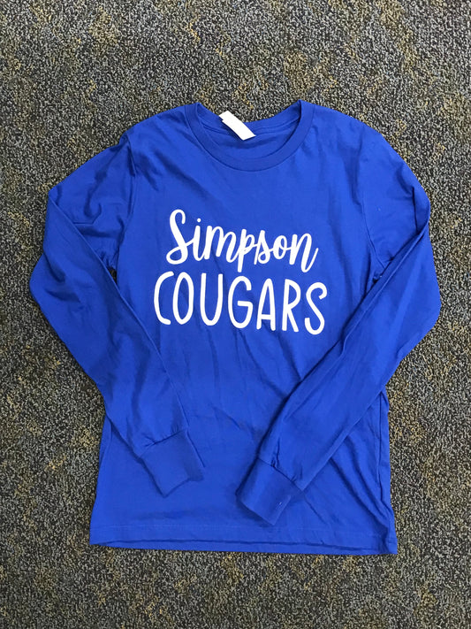Cross Country Long Sleeve White Simpson Academy Front